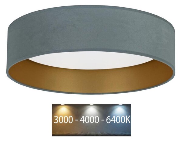 Brilagi - LED Stropní svítidlo VELVET LED/24W/230V 3000/4000/6400K mintová/zlatá