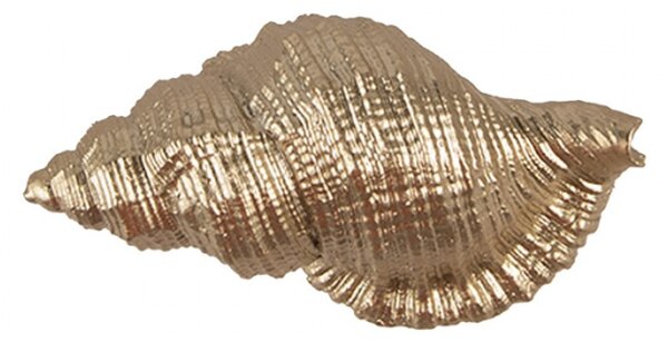 Zlatá plastová úchytka mušle Rousseau I – 8x4x5 cm