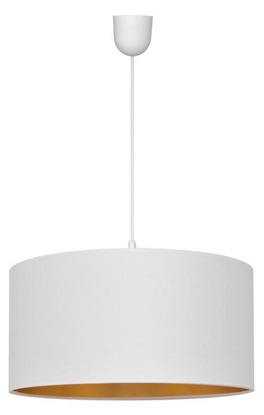 Lustr na lanku ALBA 1xE27/15W/230V pr. 40 cm bílá/zlatá