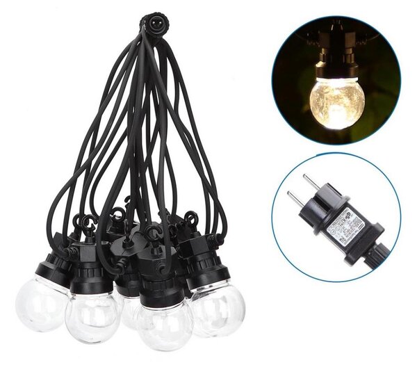 Aigostar - LED Venkovní dekorační řetěz 10xLED/8m IP44 teplá bílá