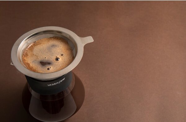 Překapávač na kávu z borosilikátového skla s filtrem z nerezové oceli 0.4 l La Cafetiere - Kitchen Craft