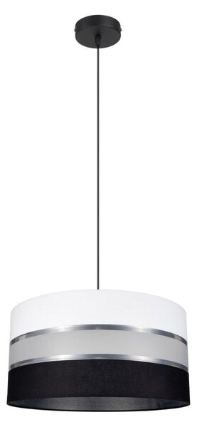 Lustr na lanku CORAL 1xE27/60W/230V černobílá