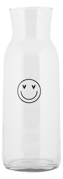 Skleněná karafa na vodu se zamilovaným smajlíkem – 1000 ml