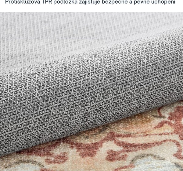 SONGMICS Kusový koberec FALCON 150x80 cm cappuccino/béžový