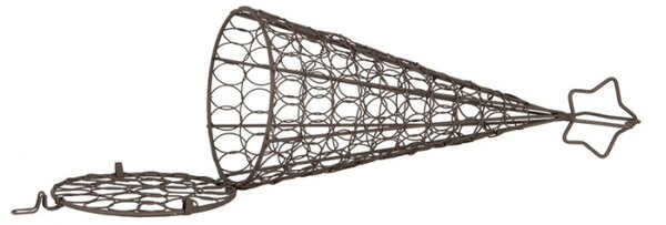 Drátěná dekorace vánoční stromek s hvězdou Filaire – 13x32 cm