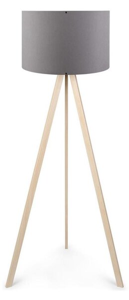 Stojací lampa AYD 1xE27/60W/230V šedá/béžová