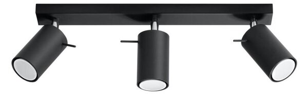 Sollux SL.0093 - Bodové svítidlo RING 3 3xGU10/10W/230V černá