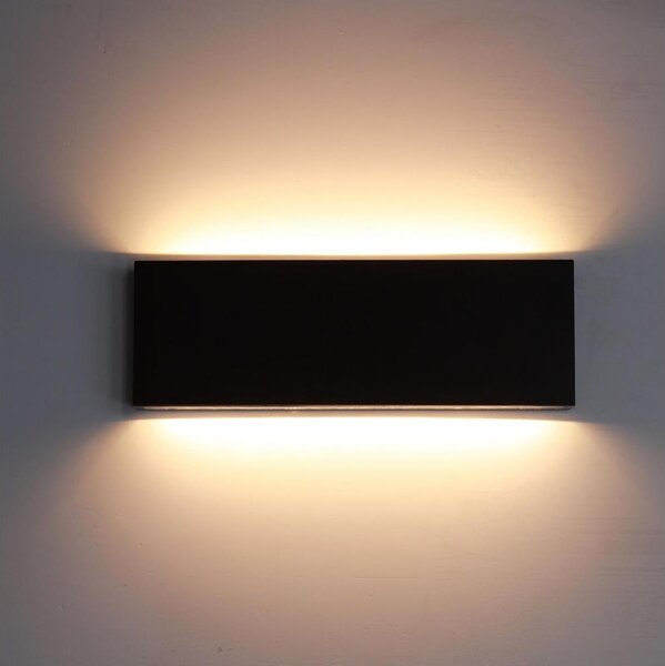 Top Light - LED Venkovní nástěnné svítidlo LED/12W/230V IP65 černá