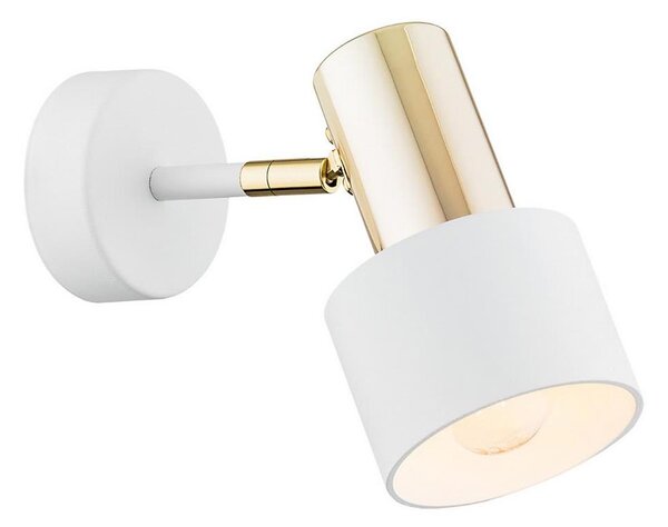 Argon 4264 - Nástěnné bodové svítidlo DORIA 1xE27/15W/230V bílá/mosaz