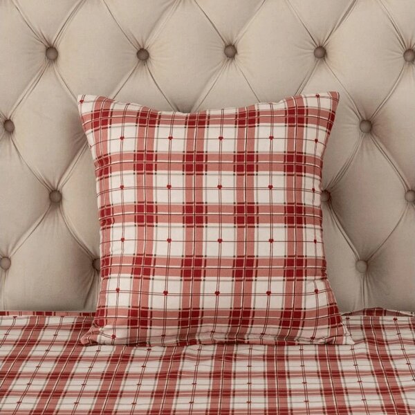 Flanelový povlak na polštář TARTAN HEART 45x45 cm, barevný