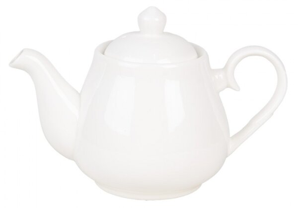 Bílá porcelánová konvice na čaj Albart – 800 ml
