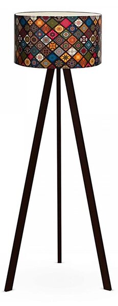 Stojací lampa AYD 1xE27/60W/230V pestrobarevná/hnědá