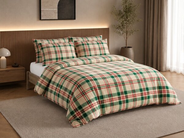 Mikroplyšové povlečení WINTER PLAID barevné Rozměr povlečení: 70 x 90 cm | 140 x 200 cm