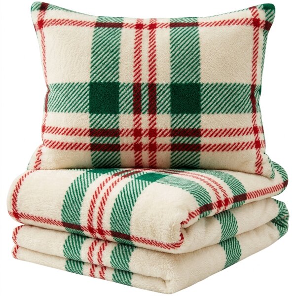 Mikroplyšové povlečení WINTER PLAID barevné Rozměr povlečení: 70 x 90 cm | 140 x 200 cm