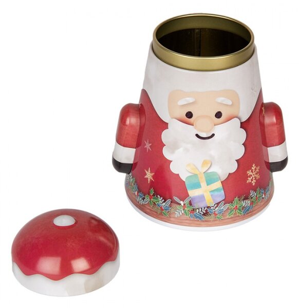 Tvarovaná kovová krabička Santa Clause – 12x10x15 cm