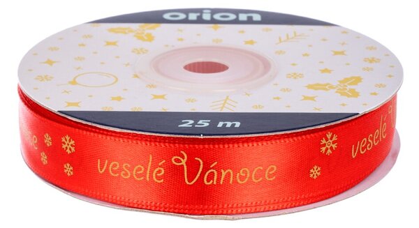 Vánoční stuha Veselé Vánoce 25 m