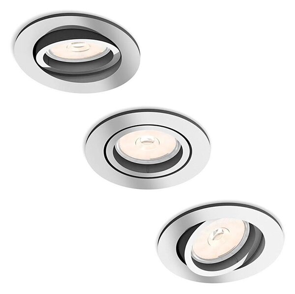 Philips 50393/11/PN - SADA 3x Podhledové svítidlo DONEGAL 1xGU10/5,5W/230V