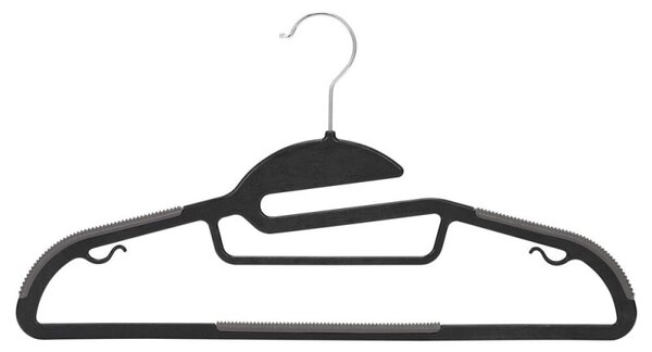 Plastová ramínka na oblečení 41 cm sada 20ks SPRINGOS HG0080 černá