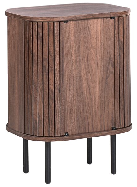 Noční stolek BRADLEY Tmavě hnědá