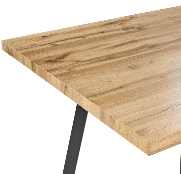 Rozkládací jídelní stůl HARLOW Hnědá 140/180 cm 90 cm
