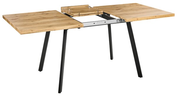 Rozkládací jídelní stůl HARLOW Hnědá 140/180 cm 90 cm