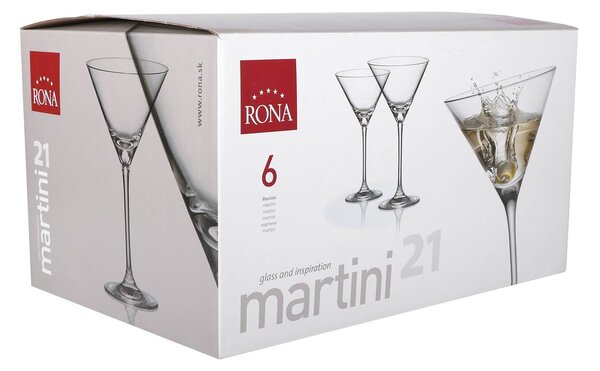 Rona sklenice na martini City 210 ml 6 ks