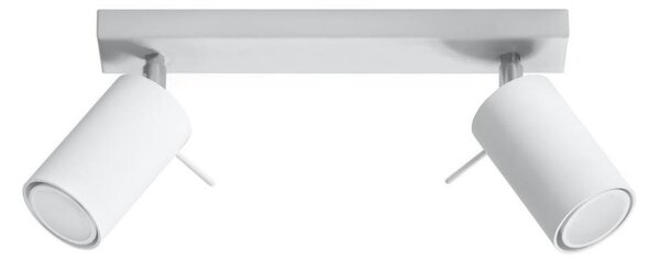 Sollux SL.0088 - Bodové svítidlo RING 2 2xGU10/10W/230V bílá