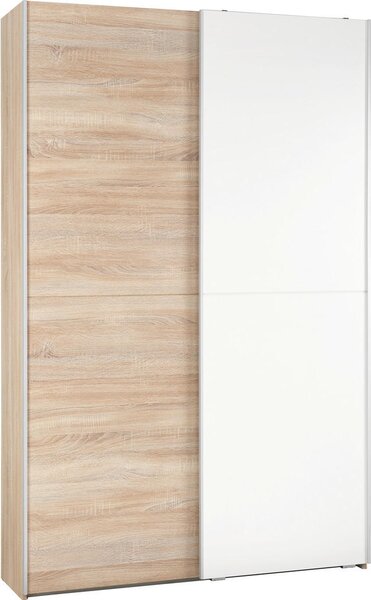 VÍCEÚČELOVÁ SKŘÍŇ, bílá, Sonoma dub, 125/195/38 cm - Víceúčelové skříně
