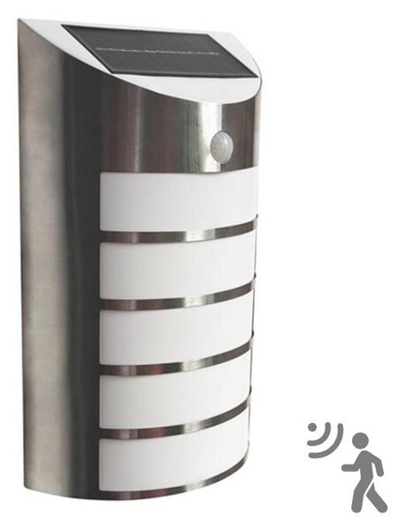 LED Solární nástěnné svítidlo se senzorem SAFFO LED/3,7V 2000 mAh IP44