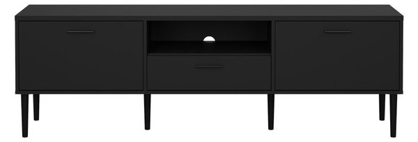Černý TV stolek 177x57 cm Media – Tvilum