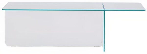 Skleněný konferenční stolek Kave Home Zaren 120 x 60 cm