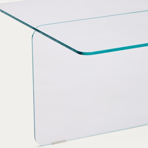Skleněný konferenční stolek Kave Home Zaren 120 x 60 cm