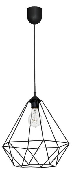 Závěsné svítidlo BASKET 1xE27/60W/230V černá
