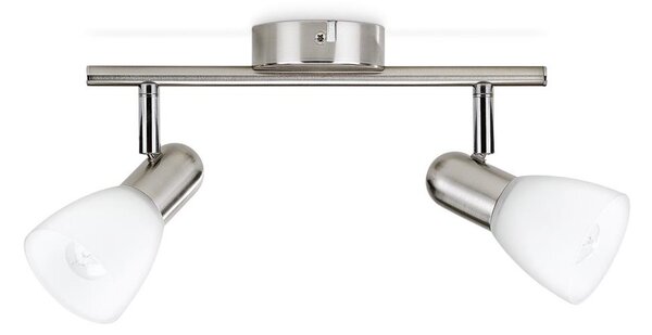 Philips Massive 50232/17/E7 - Bodové svítidlo BURLAP 2xE14/40W matný chrom