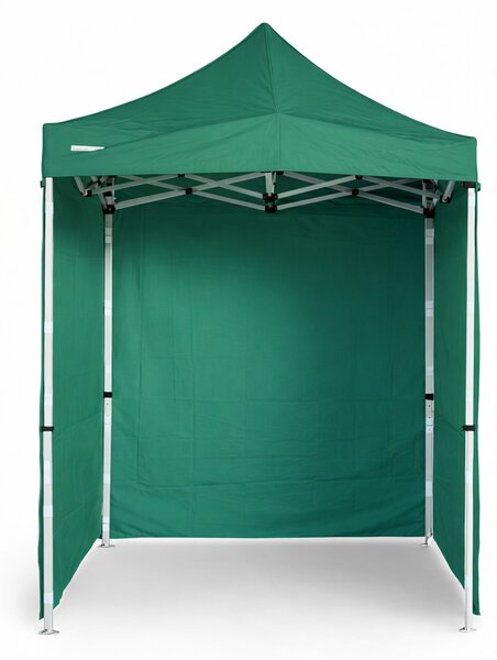 Nůžkový párty stan 2x2 m OCEL Standard – 4 plné bočnice barva Modrá