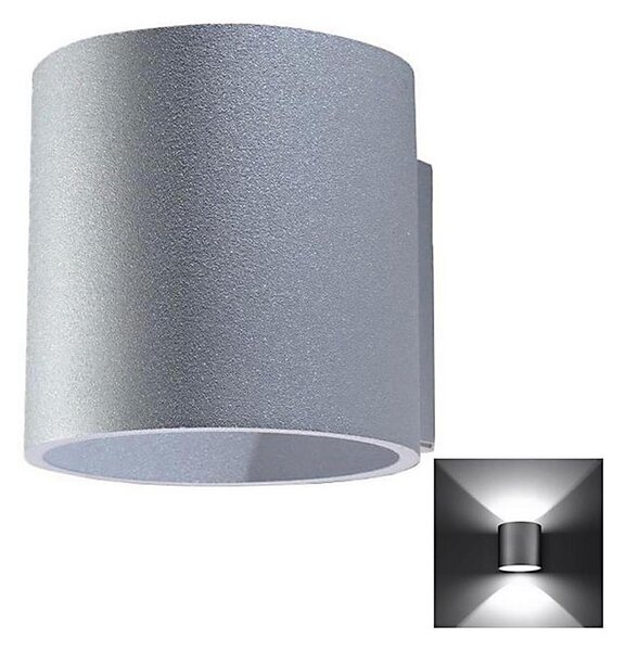 Sollux SL.0049 - Nástěnné svítidlo ORBIS 1 1xG9/40W/230V šedá