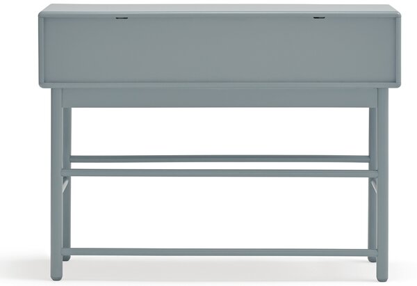 Modrošedý lakovaný toaletní stolek Teulat Corvo 120 x 35 cm