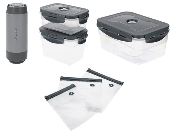 Silvercrest® Ruční vakuovačka / Vakuovací nádoba / Sáčky na vakuování (100397251)