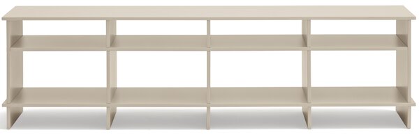 Béžový lakovaný TV stolek Teulat Inari 180 x 40 cm