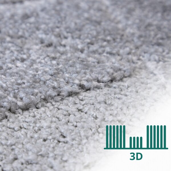 Angel Carpet, Kusový koberec Aurora 11 Grey, 60x110, šedá, kancelář