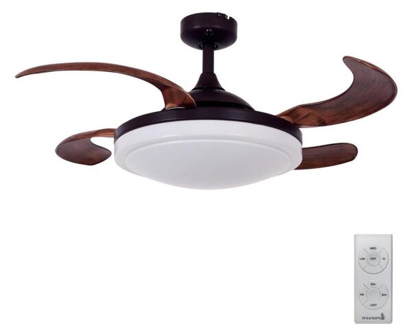 FANAWAY 512120 - Stropní ventilátor EVORA 2xE27/15W/230V + dálkové ovládání
