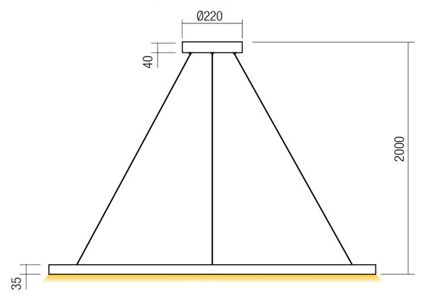 Světla a lustry REDO GROUP Designový LED lustr do obýváku Redo FEBE 01-2883/ LED 75W Barva světla: 3000K