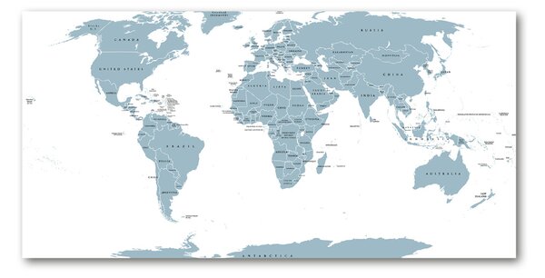 Moderní skleněný obraz z fotografie Politická mapa osh-114089218