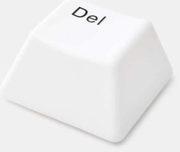 Sinsay - LED noční lampička ve tvaru klávesy Delete - bílá