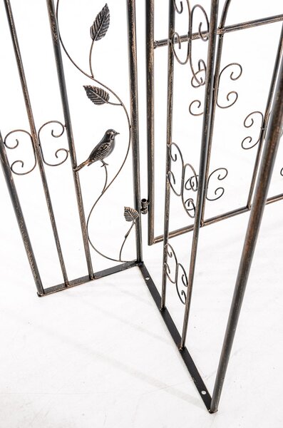 Pergola na popínavé rostliny GS22232 s brankou - Bronzová