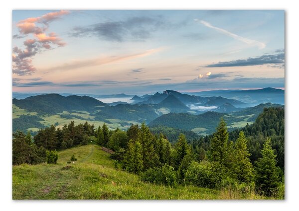 Foto obraz skleněný horizontální Panorama Pienin osh-114464112