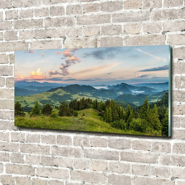 Foto obraz skleněný horizontální Panorama Pienin osh-114464112