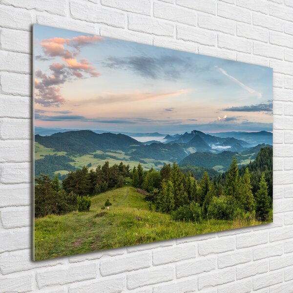 Foto obraz skleněný horizontální Panorama Pienin osh-114464112