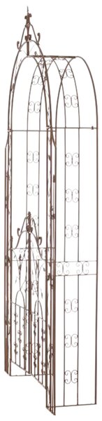 Pergola na popínavé rostliny GS22232 s brankou - Hnědá antik
