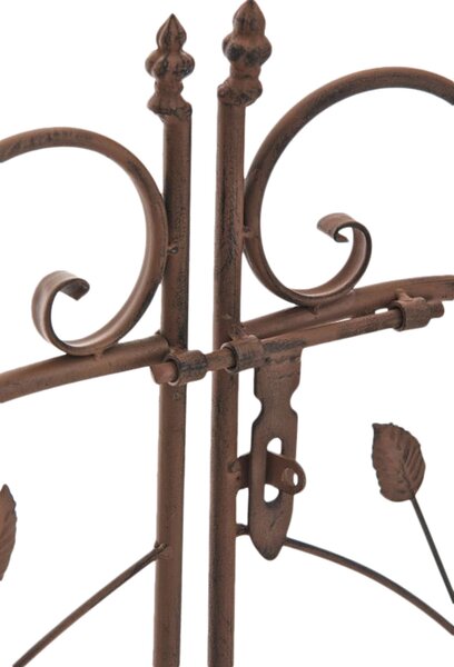 Pergola na popínavé rostliny GS22232 s brankou - Hnědá antik